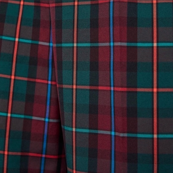 Zara plaid wide leg trousers with bottom cuff Sz. M - Picture 12 of 12